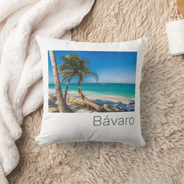Bavaro Beach Caribbean Dominican Republic Souvenir Kissen (Decke)