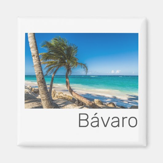 Bavaro Beach Caribbean Dominican Republic Souvenir Magnet (Vorne)