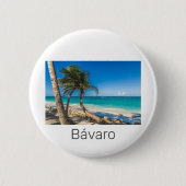Bavaro Beach Caribbean Dominikanische Republik Sou Button (Vorderseite)