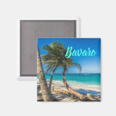Bavaro Beach Domenican Republic Geschenk Magnet (Vorderseite/Rückseite)
