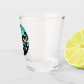 Bavaro Beach Dominican Retro Sunset Souvenir 60er Schnapsglas (Rechts)