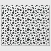 Baw Prints Schwarz-Weiß-Muster Geschenkpapier (Flach)