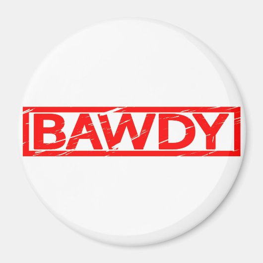 Bawdy Briefmarke Magnet (Vorne)
