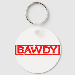 Bawdy Briefmarke Schlüsselanhänger