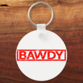 Bawdy Briefmarke Schlüsselanhänger (Rückseite)