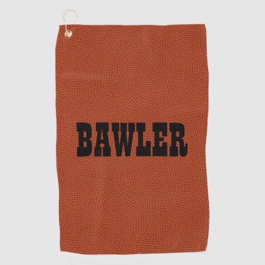 Bawler Baller Golfhandtuch (Vorderseite)