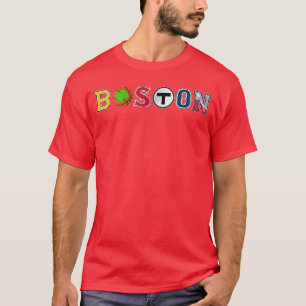 Bawstonownie Sportfan Boston Mass New England Stol T-Shirt