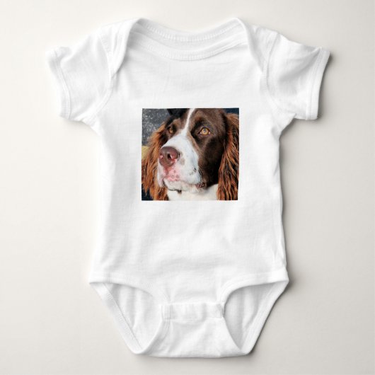 Baxter - englischer SpringerSpaniel Foto-06 Baby Strampler (Vorderseite)