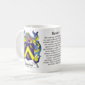 Baxter-Familienwappen-Tasse Kaffeetasse (Vorderseite Links)