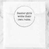 "Baxter Girls" Sticker - 6 pk (Tasche)
