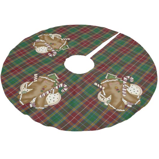 Baxter Karierter Weihnachtsbaumrock Polyester Weihnachtsbaumdecke (Schrägansicht)