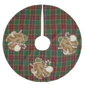 Baxter Karierter Weihnachtsbaumrock Polyester Weihnachtsbaumdecke (Vorderseite)