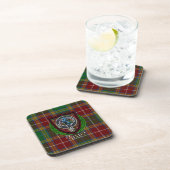 Baxter-Schottischer-Clan-Tartan & -Wappen Getränkeuntersetzer (Rechte Seite)