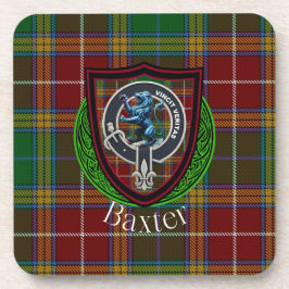 Baxter-Schottischer-Clan-Tartan & -Wappen Getränkeuntersetzer