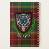 Baxter-Schottischer-Clan-Tartan & -Wappen Planer (Rückseite)