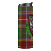 Baxter-Schottischer-Clan-Tartan & -Wappen Thermosbecher (Nach links gedreht)