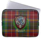 Baxter Scottish Clan Tartan and Crest Laptopschutzhülle (Vorderseite)
