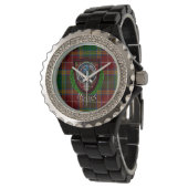 Baxter Scottish Clan Tartan & Crest Armbanduhr (Schrägansicht)