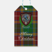 Baxter Scottish Clan Tartan & Crest Geschenkanhänger (Vorderseite)