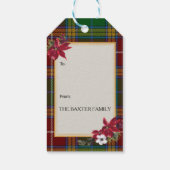 Baxter Scottish Clan Tartan & Crest Geschenkanhänger (Rückseite)