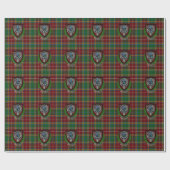Baxter Scottish Clan Tartan & Crest Geschenkpapier (Flach)