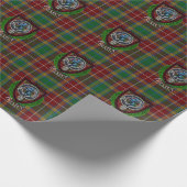 Baxter Scottish Clan Tartan & Crest Geschenkpapier (Ecke)