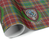 Baxter Scottish Clan Tartan & Crest Geschenkpapier (Rolleneckpunkt)
