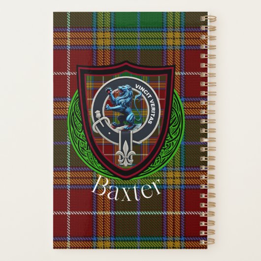 Baxter Scottish Clan Tartan & Crest Planer (Rückseite)
