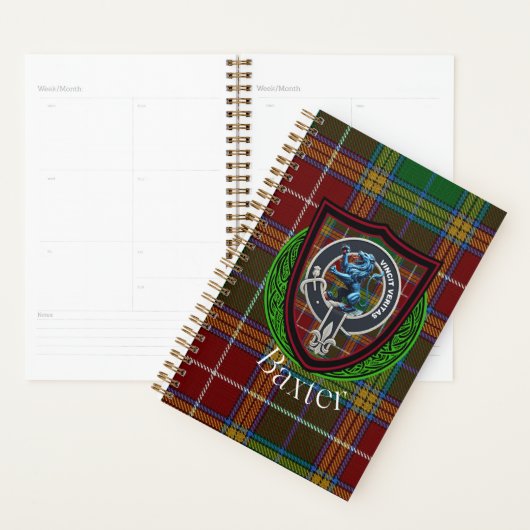 Baxter Scottish Clan Tartan & Crest Planer (Anzeige)