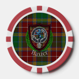 Baxter Scottish Clan Tartan & Crest Pokerchips
