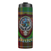 Baxter Scottish Clan Tartan & Crest Thermosbecher (Vorderseite)