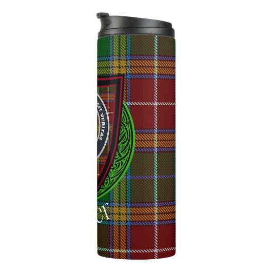 Baxter Scottish Clan Tartan & Crest Thermosbecher (Nach rechts gedreht)