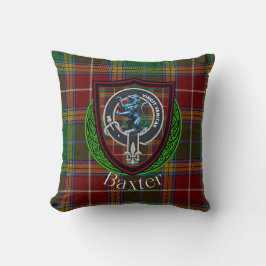 Baxter Scottish Clan Tartan Wappen Kissen