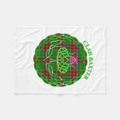 Baxter Scottish Tartan Celtic Thistle Fleecedecke (Vorderseite (Horizontal))