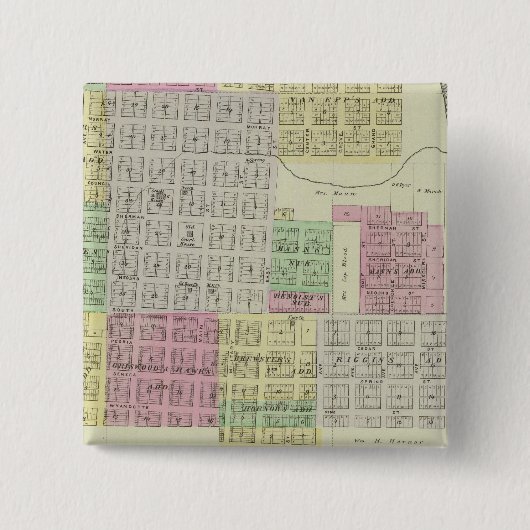 Baxter Springs, Cherokee Landkreis, Kansas Button (Vorderseite)