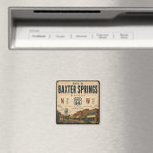 Baxter Springs Highway Heritage Tribute Magnet (In Situ (Geschirrspüler))