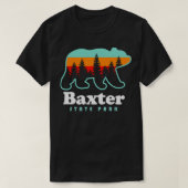 Baxter Staat Park Bear Maine Camping T-Shirt (Design vorne)