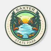 Baxter Staat Park Maine Abzeichen Magnet (Vorne)