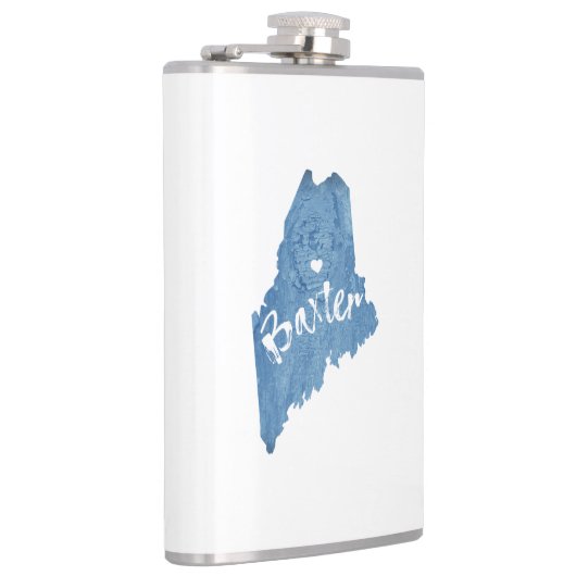 Baxter Staat Park Maine Holzkörner Flachmann (Rechts)