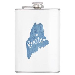 Baxter Staat Park Maine Holzkörner Flachmann