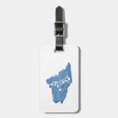 Baxter Staat Park Maine Holzkörner Gepäckanhänger (Vorderseite vertikal)