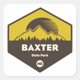 Baxter Staat Park, Maine Quadratischer Aufkleber