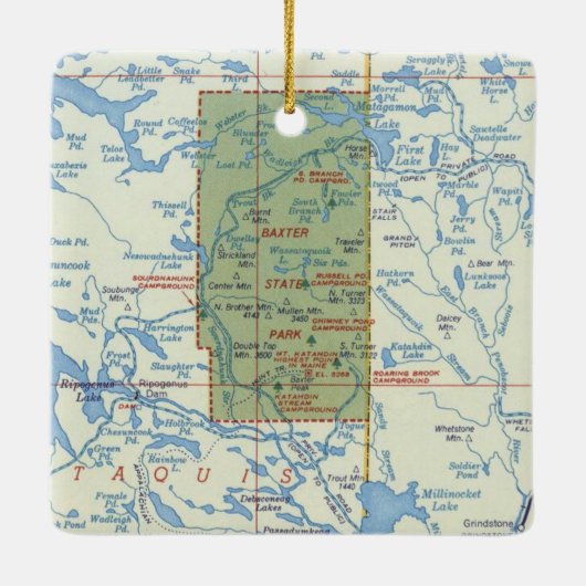 Baxter Staat Park ME Keramikornament (Rückseite)