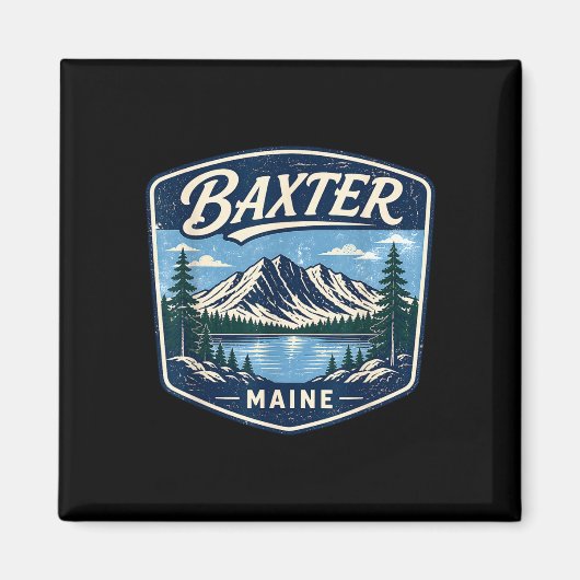 Baxter State Park Maine Bergwandern Camping Magnet (Vorne)