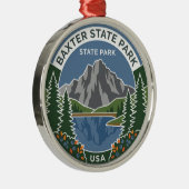 Baxter State Park Maine Ornament Aus Metall (Rechts)
