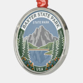 Baxter State Park Maine Ornament Aus Metall (Links)
