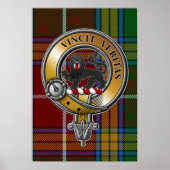 Baxter Tartan & Abzeichen Poster (Vorne)