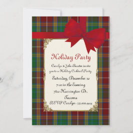 Baxter Tartan Karierte Custom Holiday Party Einladung