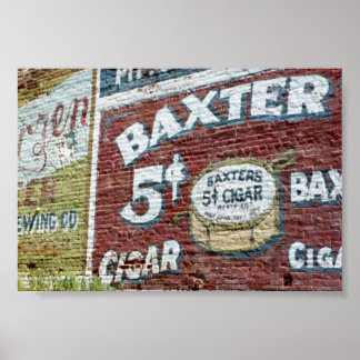 Baxter Zigarre Poster