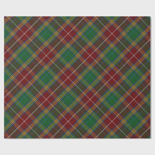 Baxtertartan-Packpapier Geschenkpapier (Flach)